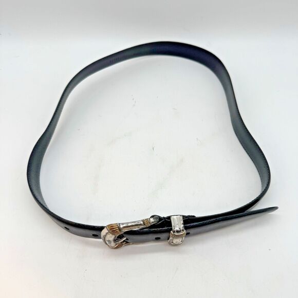 Vintage 90's Fossil Western Belt Women's M Black Genuine Leather cowgirlcore - Picture 14 of 14